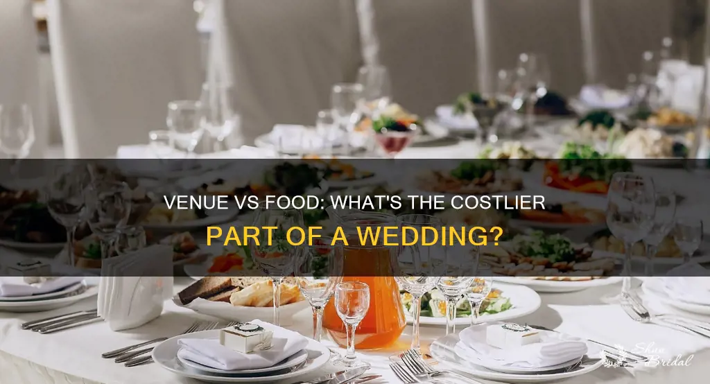 does the wedding venue or food cost more