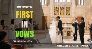 Who Speaks First in Wedding Vows: The Wife or Husband?