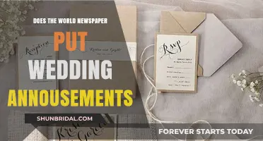 Newspaper Wedding Announcements: A Global Tradition?