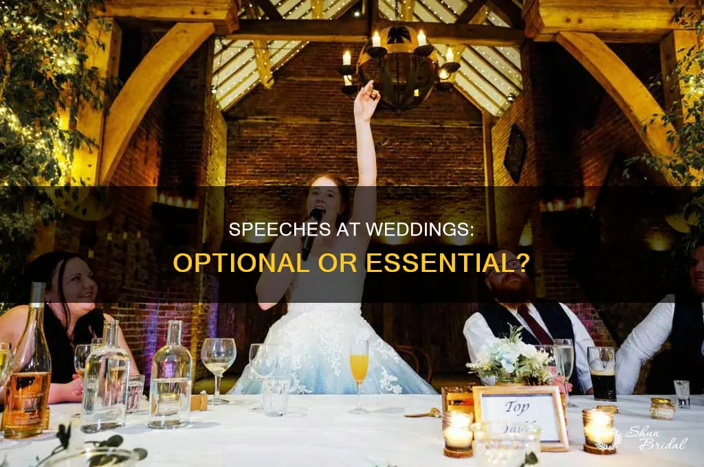 does there have to be speeches at weddings
