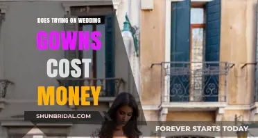 Does Trying on Wedding Gowns Cost Money? What to Expect