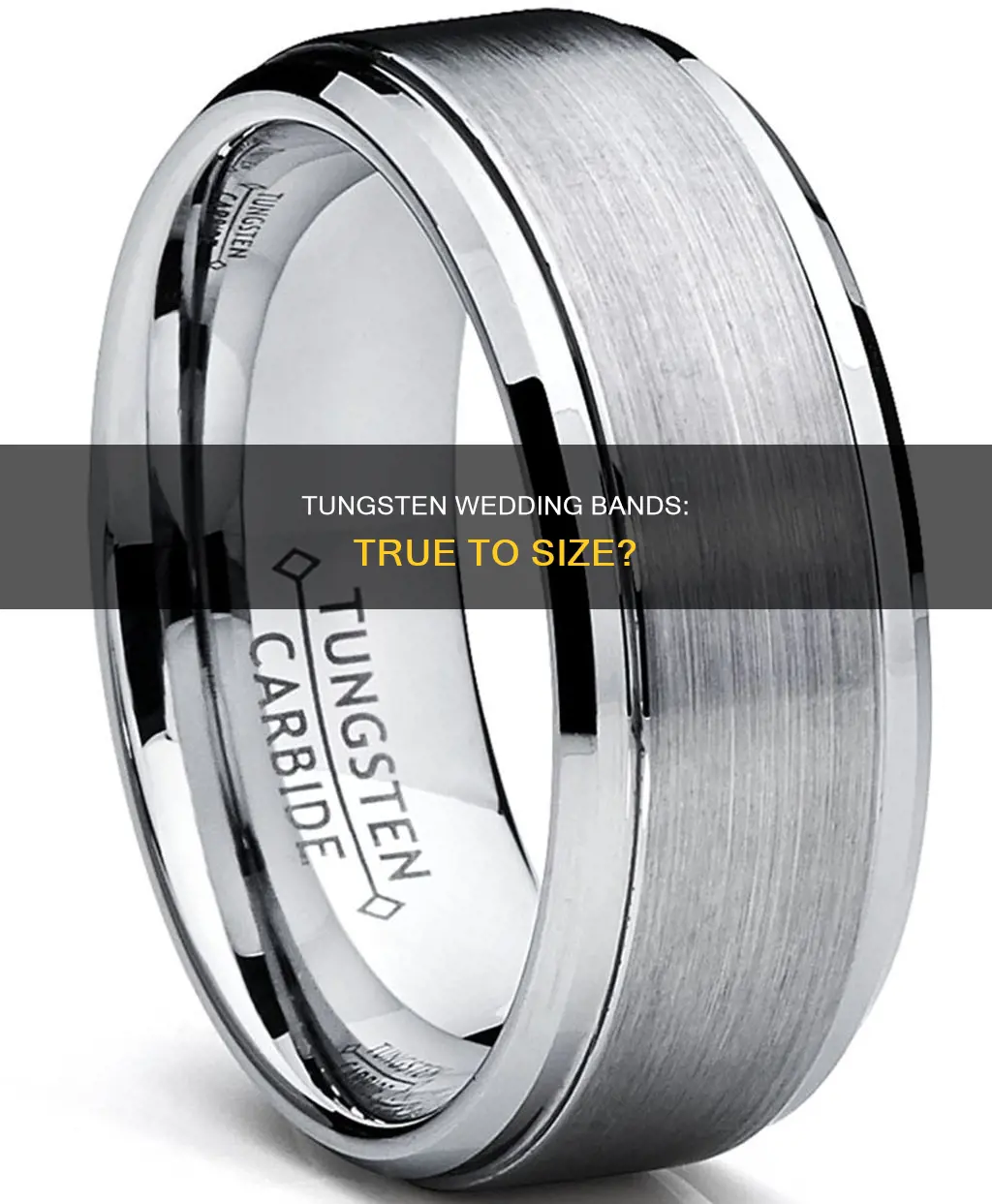 does tungsten run true to size wedding bands