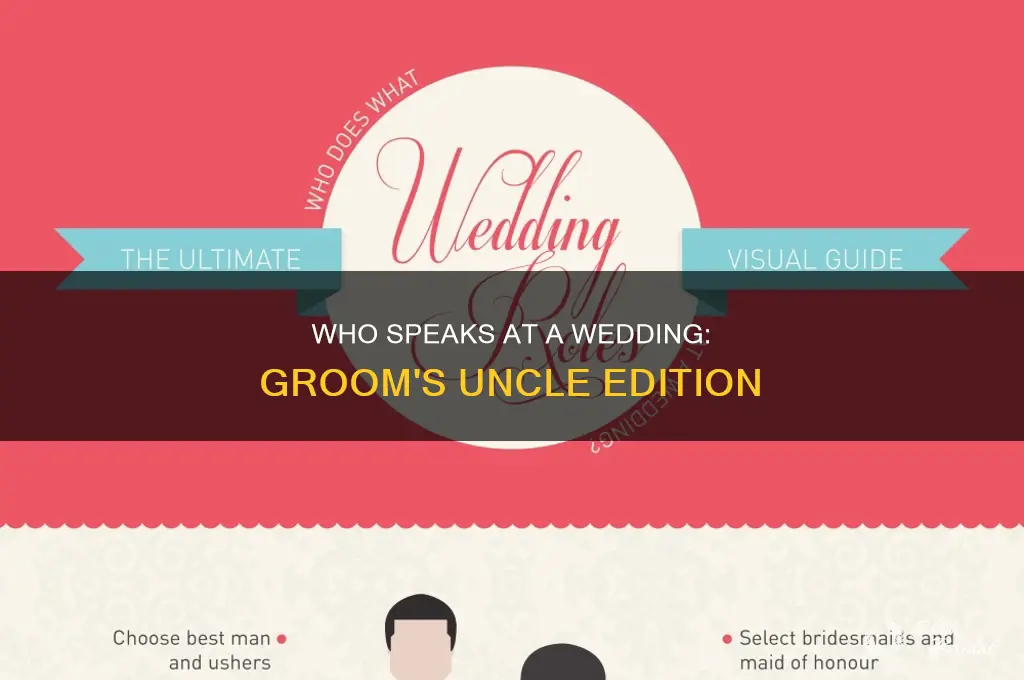 does uncle of the groom speak at a wedding