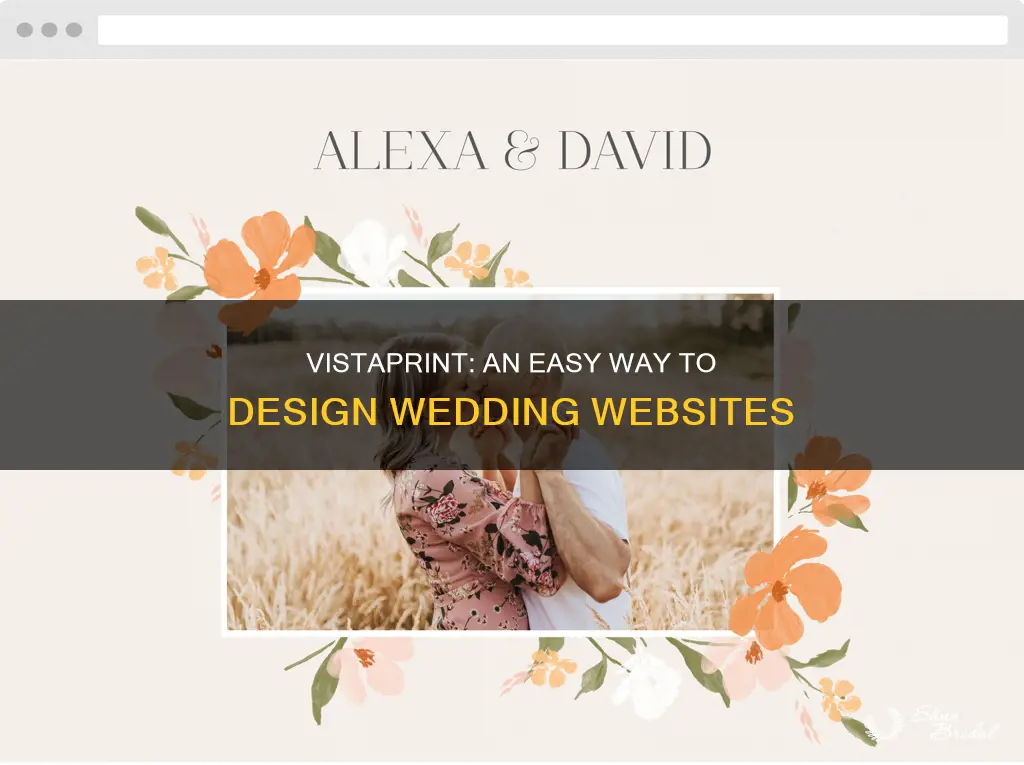 does vista print make wedding website