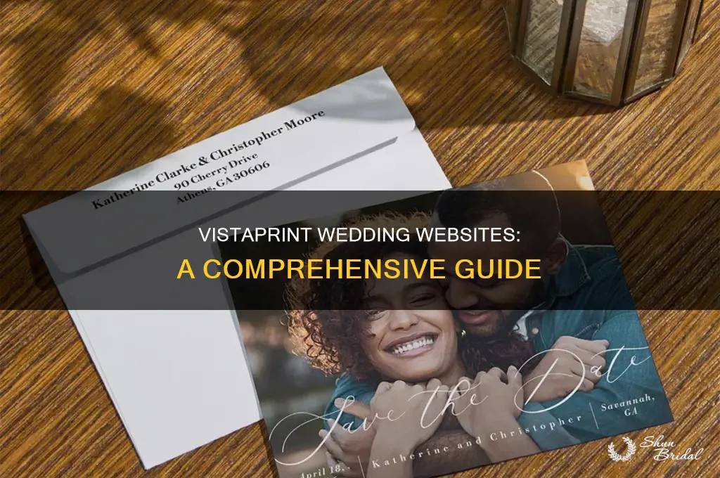 does vista print offer wedding website