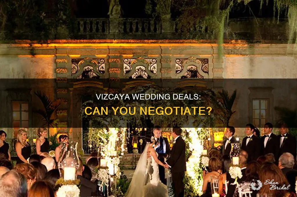 does vizcaya negotiate their wedding prices