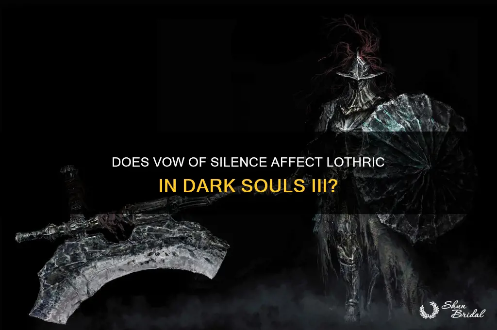 does vow of silence work on lothric