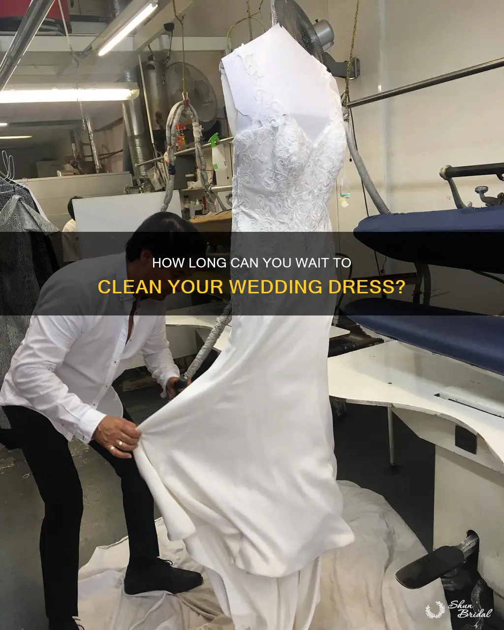 does waiting to clean wedding dress effective