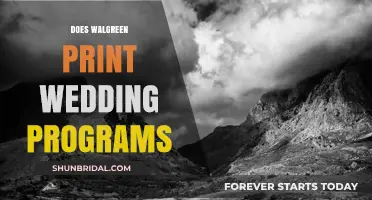 Walgreens Wedding Stationery: Programs and More