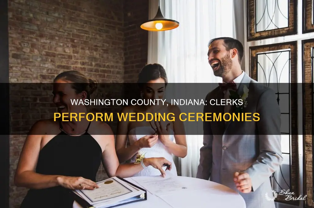 does washington county indiana clerks office still do wedding ceremoby