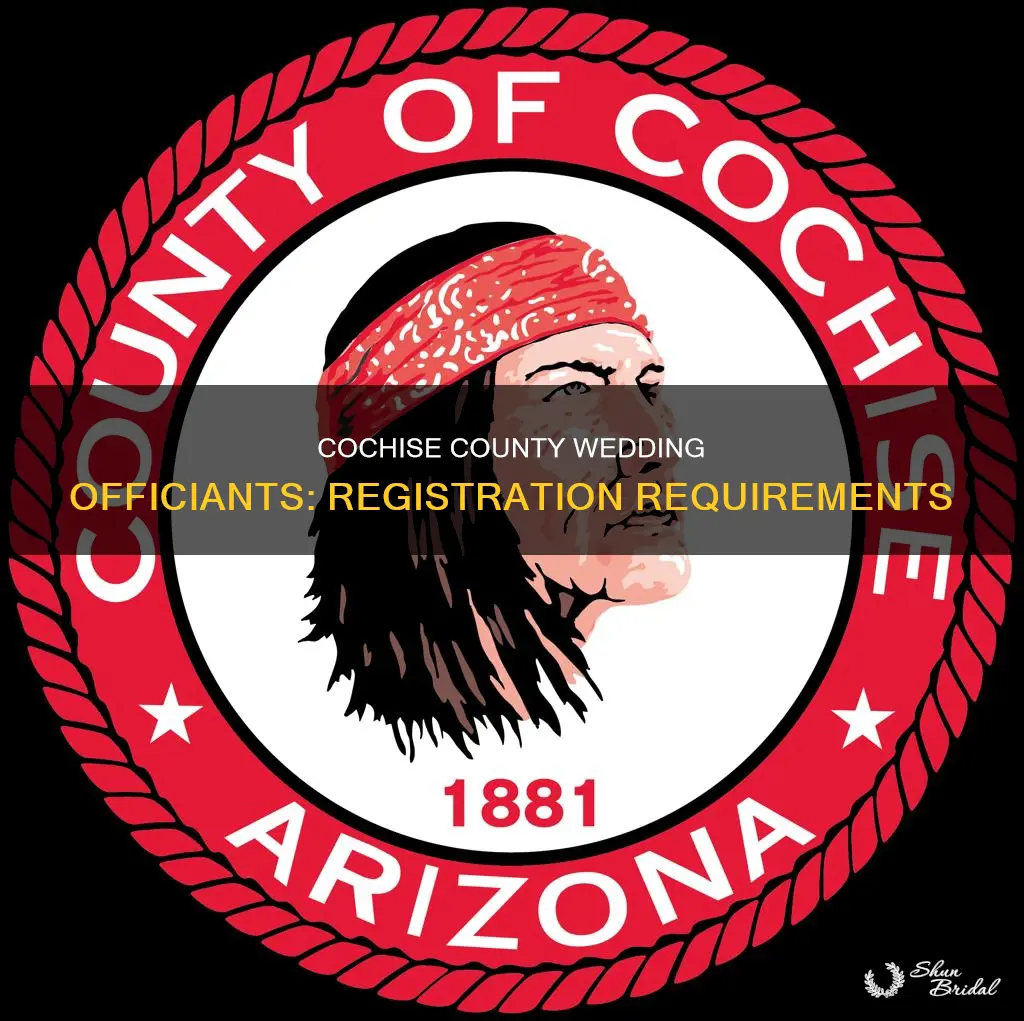 does wedding afficiants need to register with cochise county
