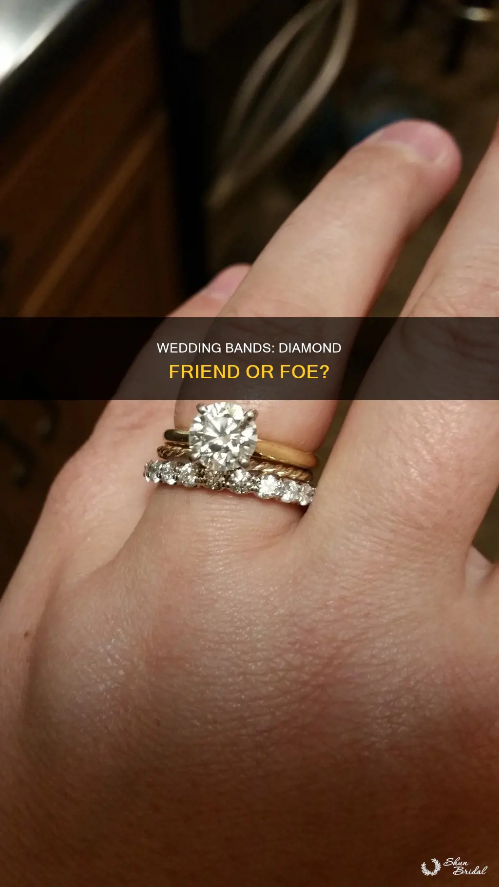 does wedding band damage doamond