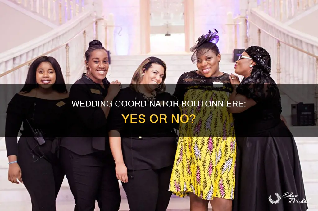 does wedding coordinator wesr boutineer