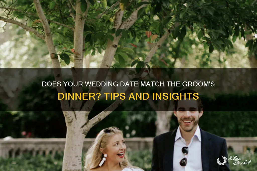 does wedding date go with to grooms dinner