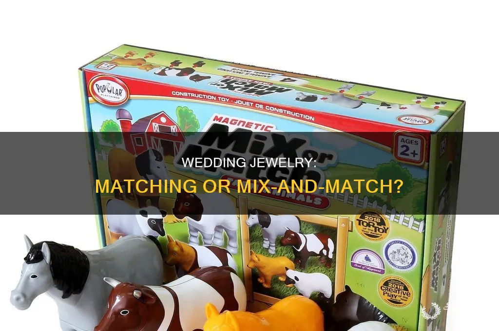 does wedding jewelry have to match