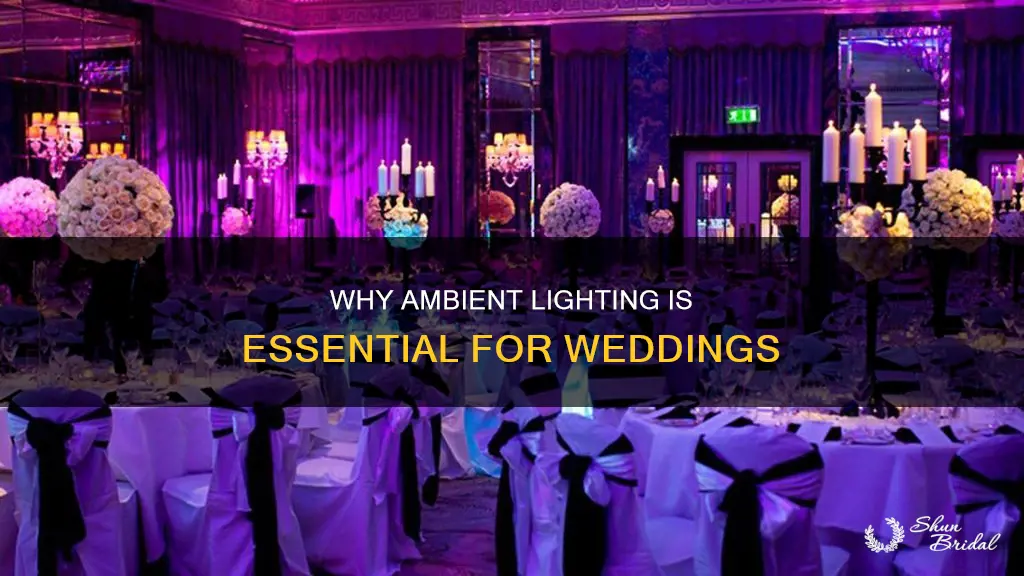 does wedding need to have ambient lighting