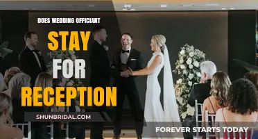 Who Stays for the Reception: Wedding Officiant's Role