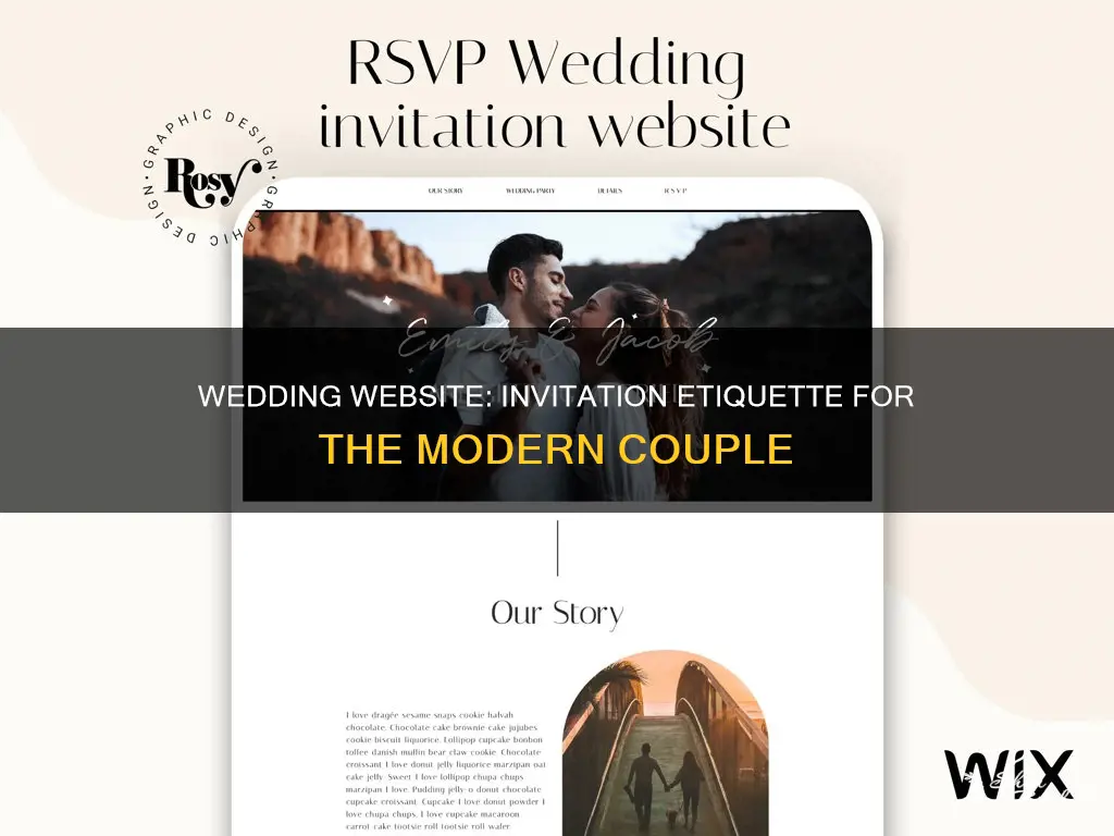 does wedding website url go on invitation