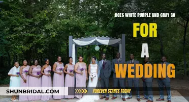 Elegant Wedding Color Harmony: White, Purple, and Gray Combinations Explored