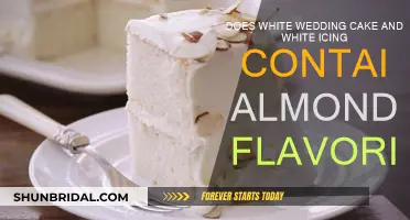 White Wedding Cake: Almond Flavor or Not?