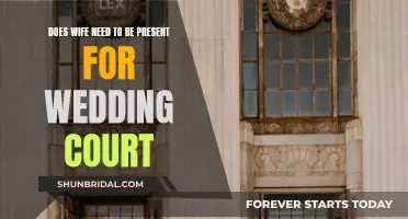 Court Wedding: Does the Wife Need to Attend?
