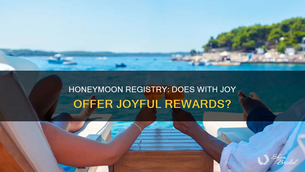 does with joy have a honeymoon registry