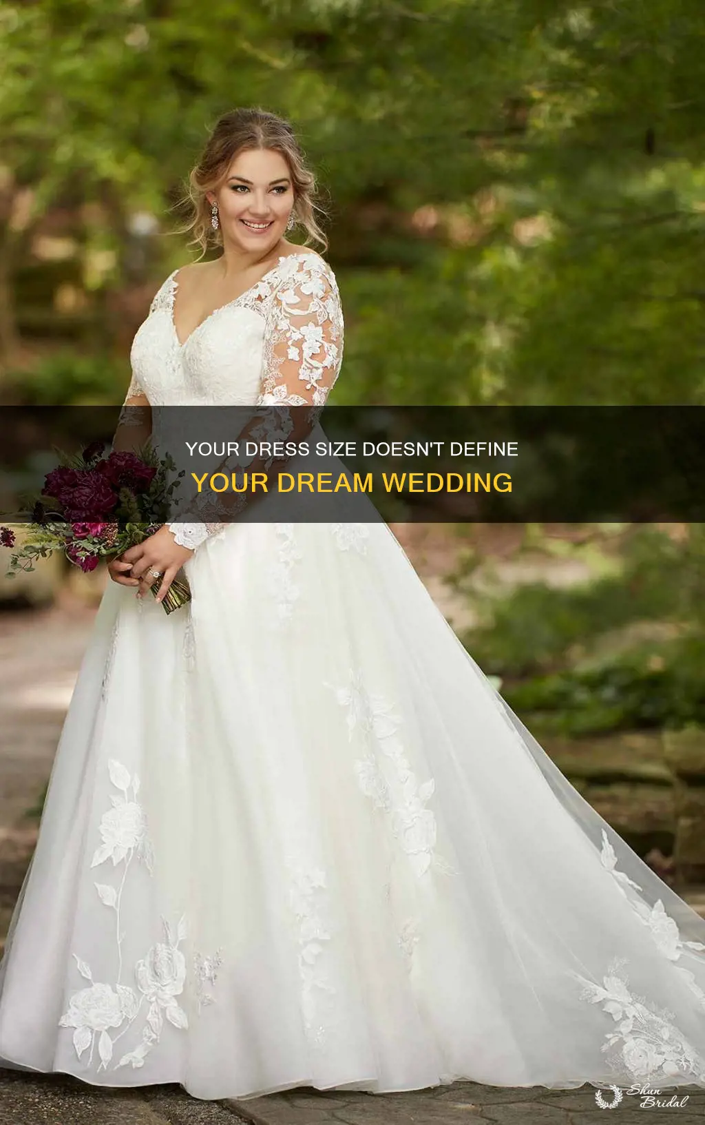 does your dress size correlate with the size wedding