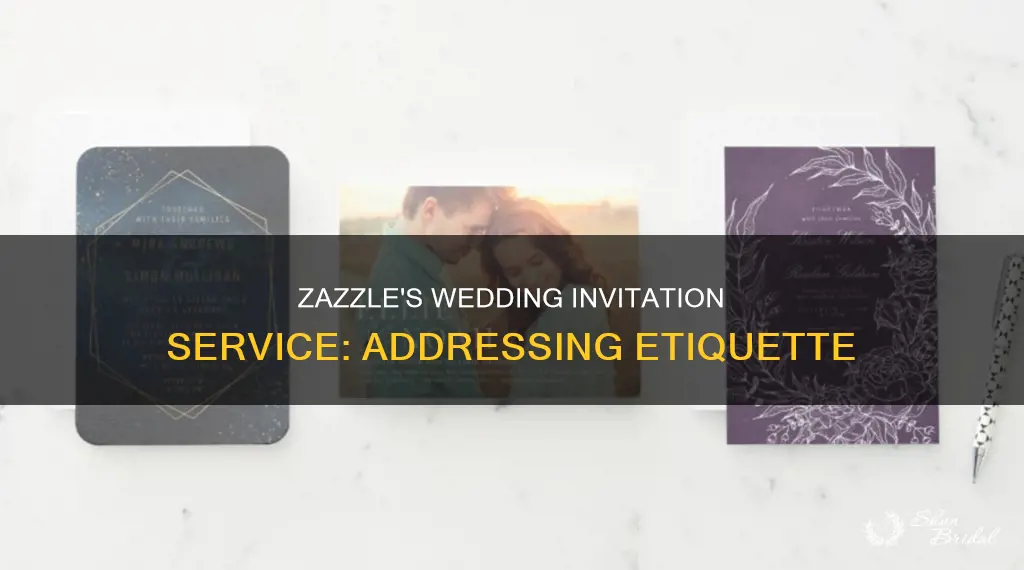 does zazzle address wedding invitations