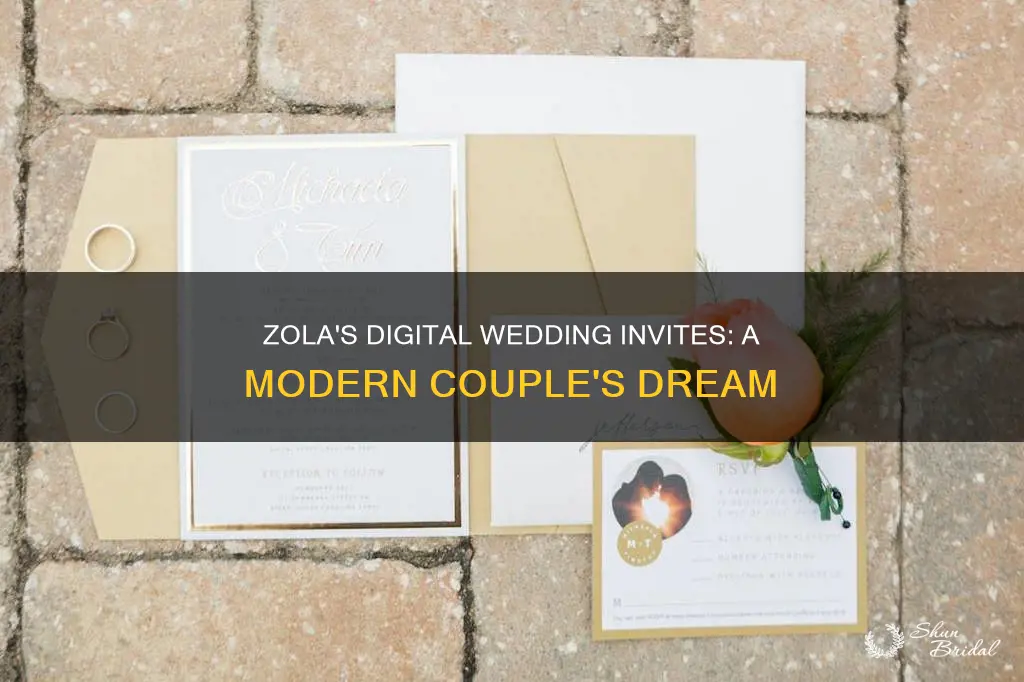 does zola have digital wedding invitations