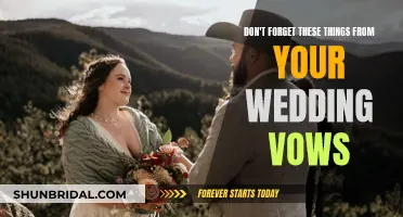 Your Wedding Vows: What to Remember