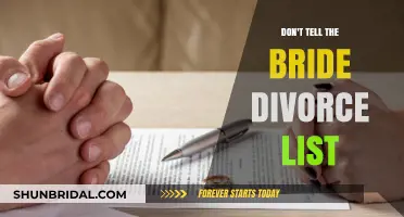 Unveiling the Truth: The Don't Tell the Bride Divorce Checklist