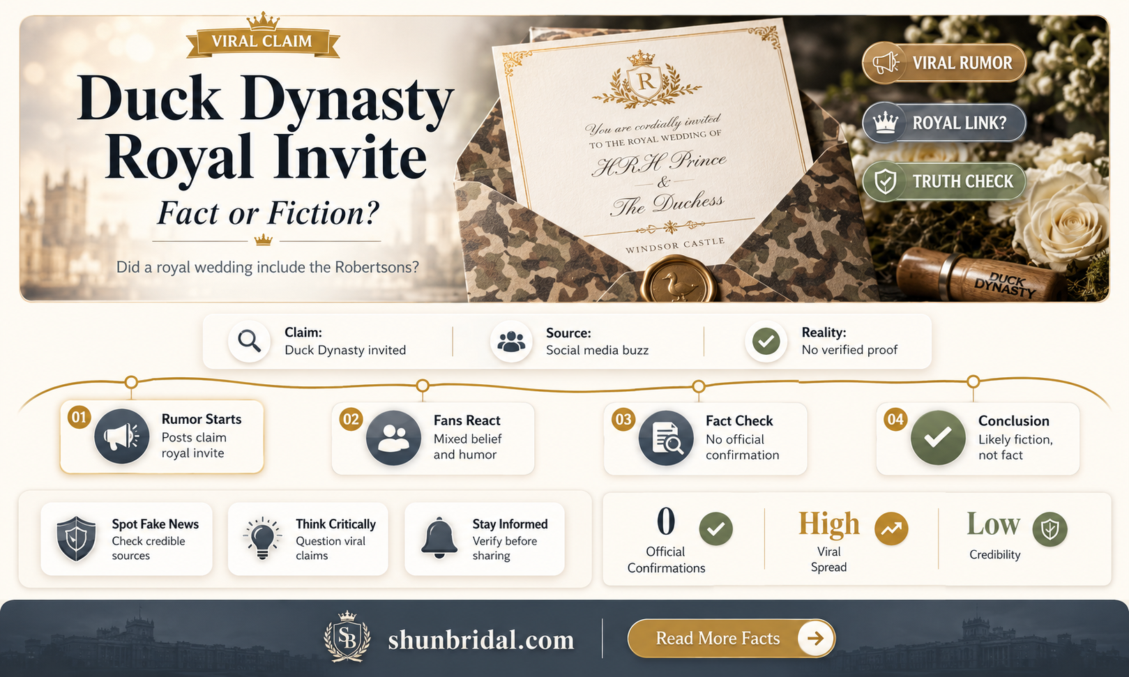 are duck dinasty going to the royal wedding