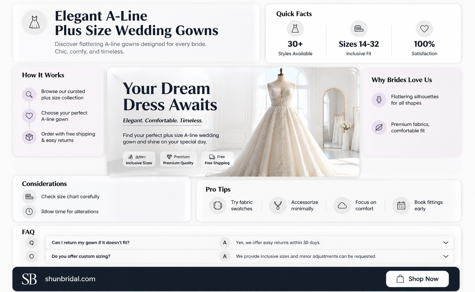 a-line plus size wedding gowns