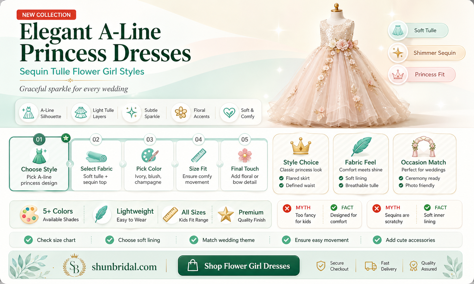 a-line princess sleeveless scoop floor-length sequin tulle flower girl dresses