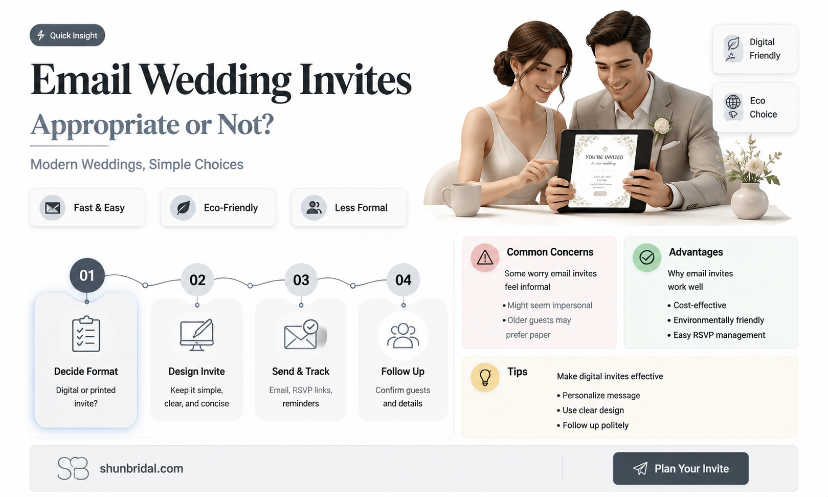 are email wedding invitations appropriate