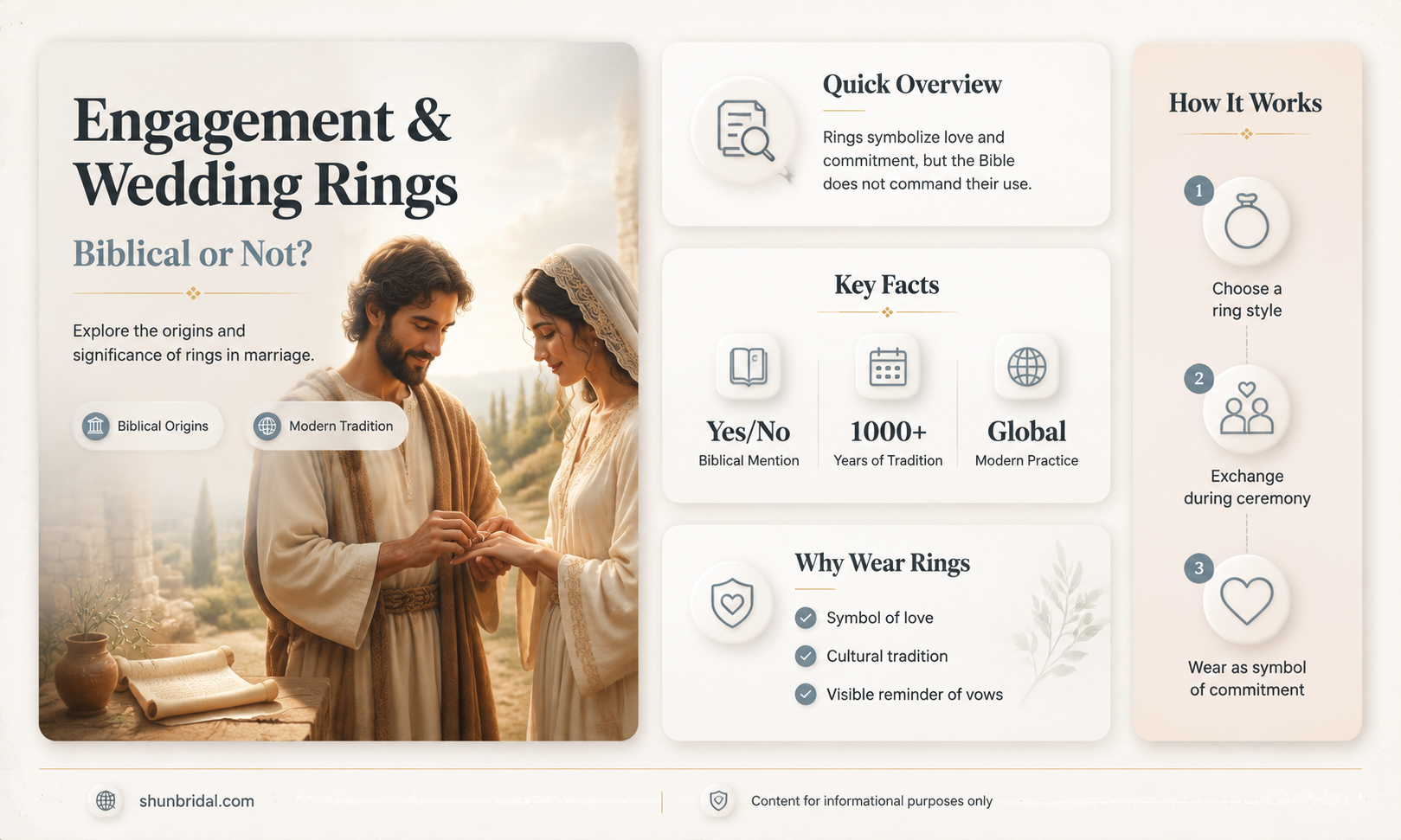 are engagement and wedding rings biblical