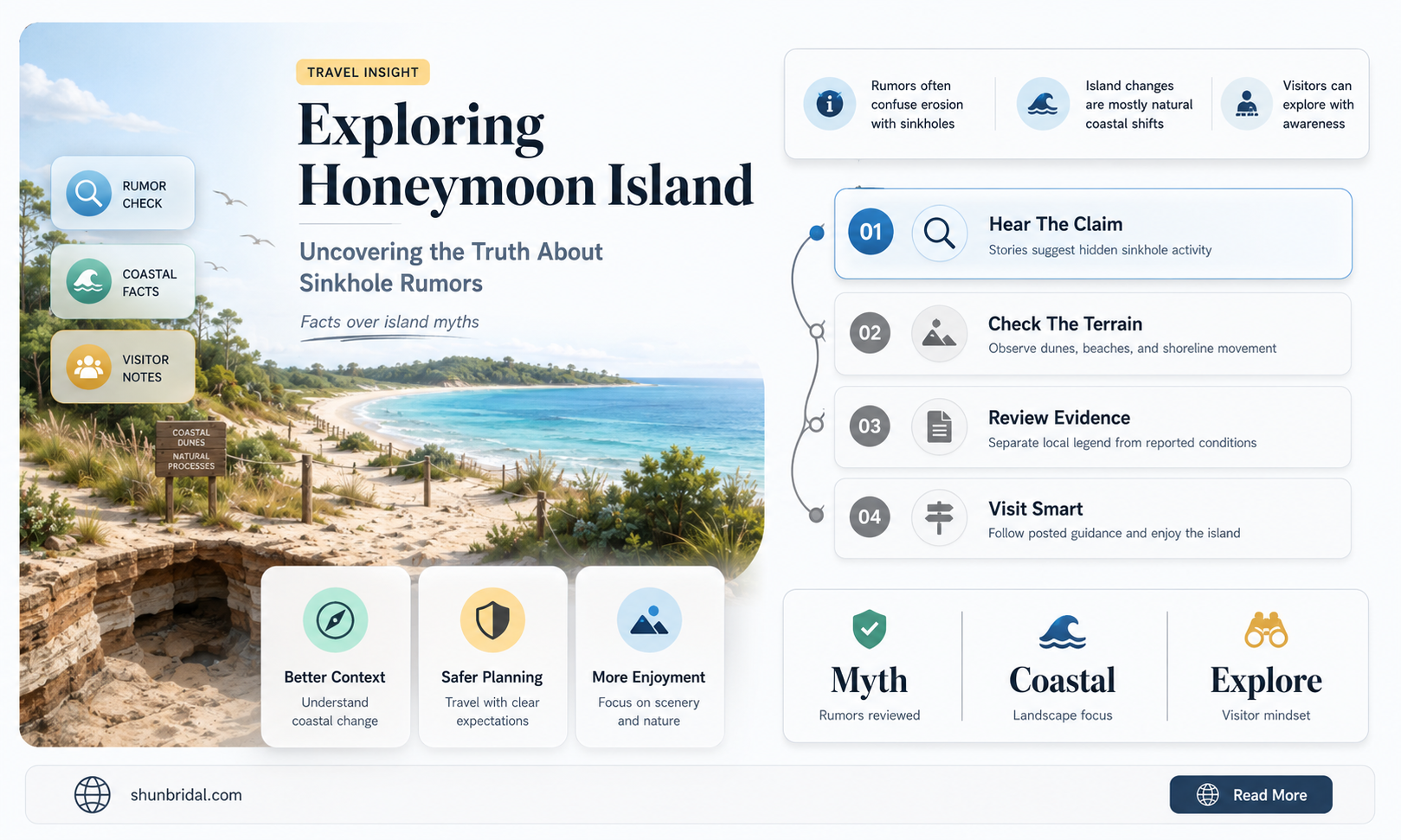 are there any sinkholes on honeymoon island