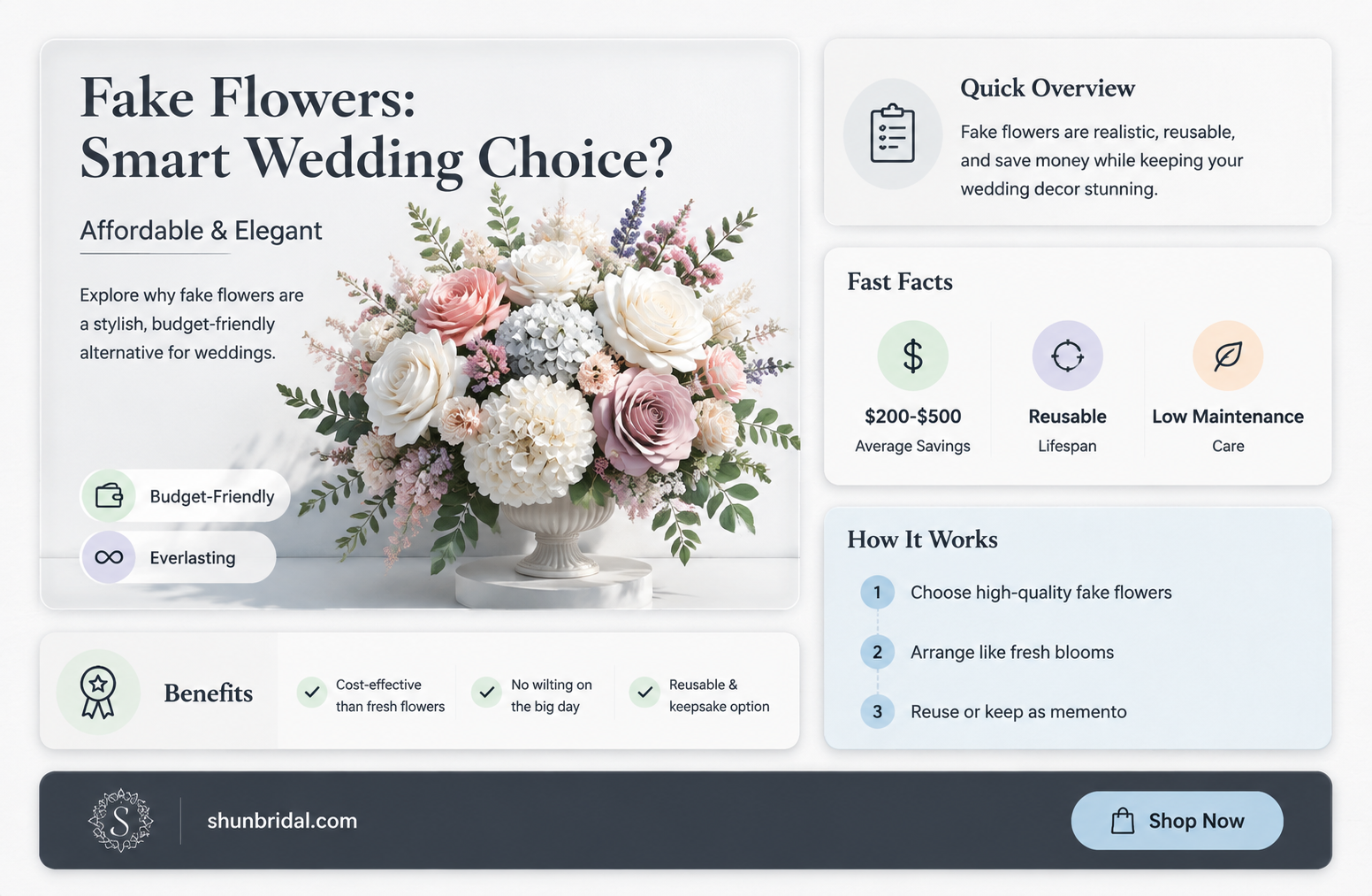 are fake flowers cheaper for weddings