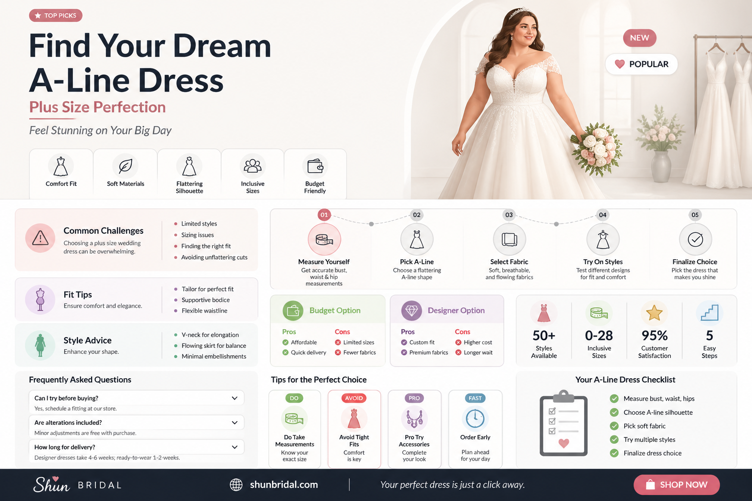 a-line plus size long sleeve wedding dress