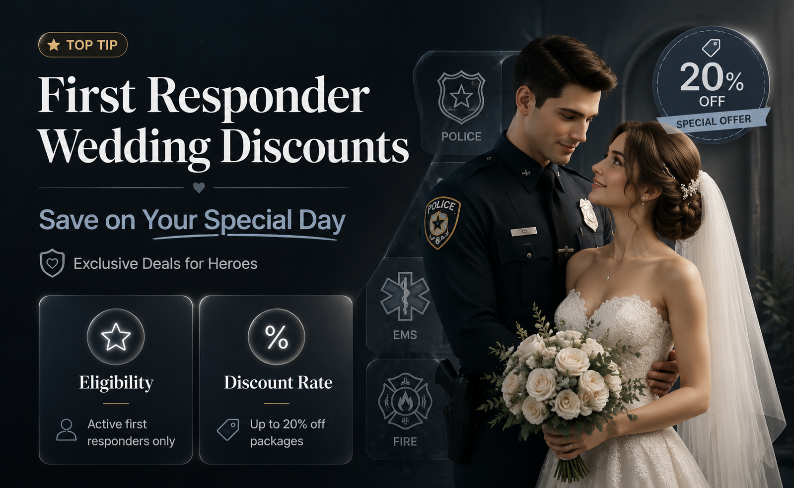 are first responder discounts a thing for wedding photography