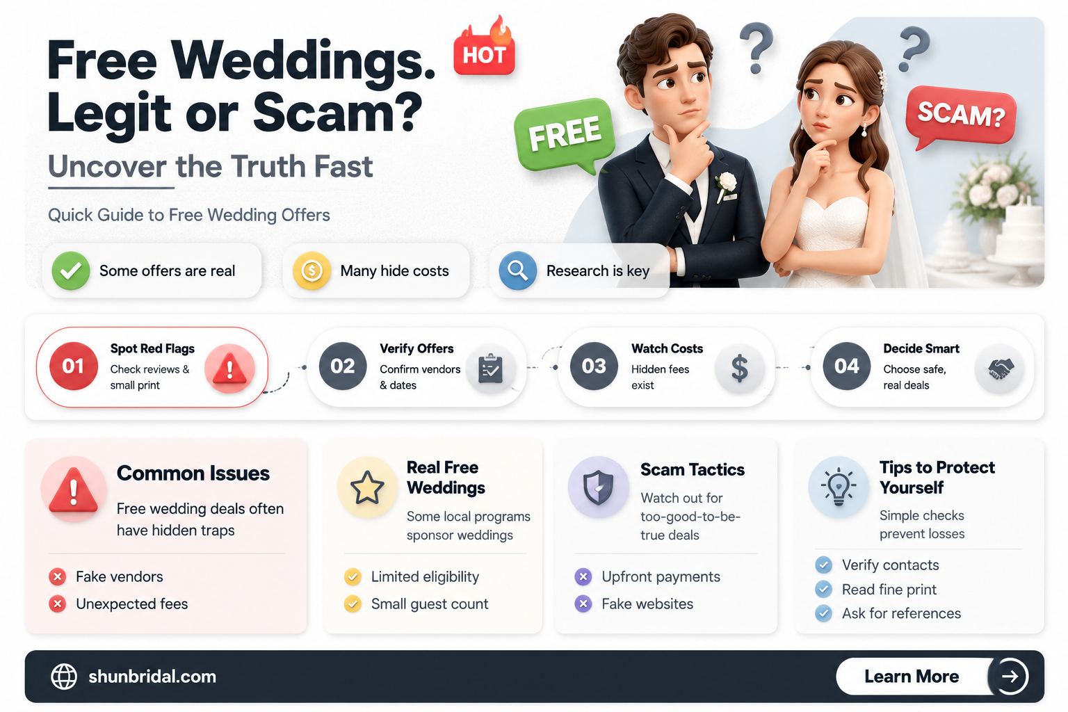 are free weddings legit