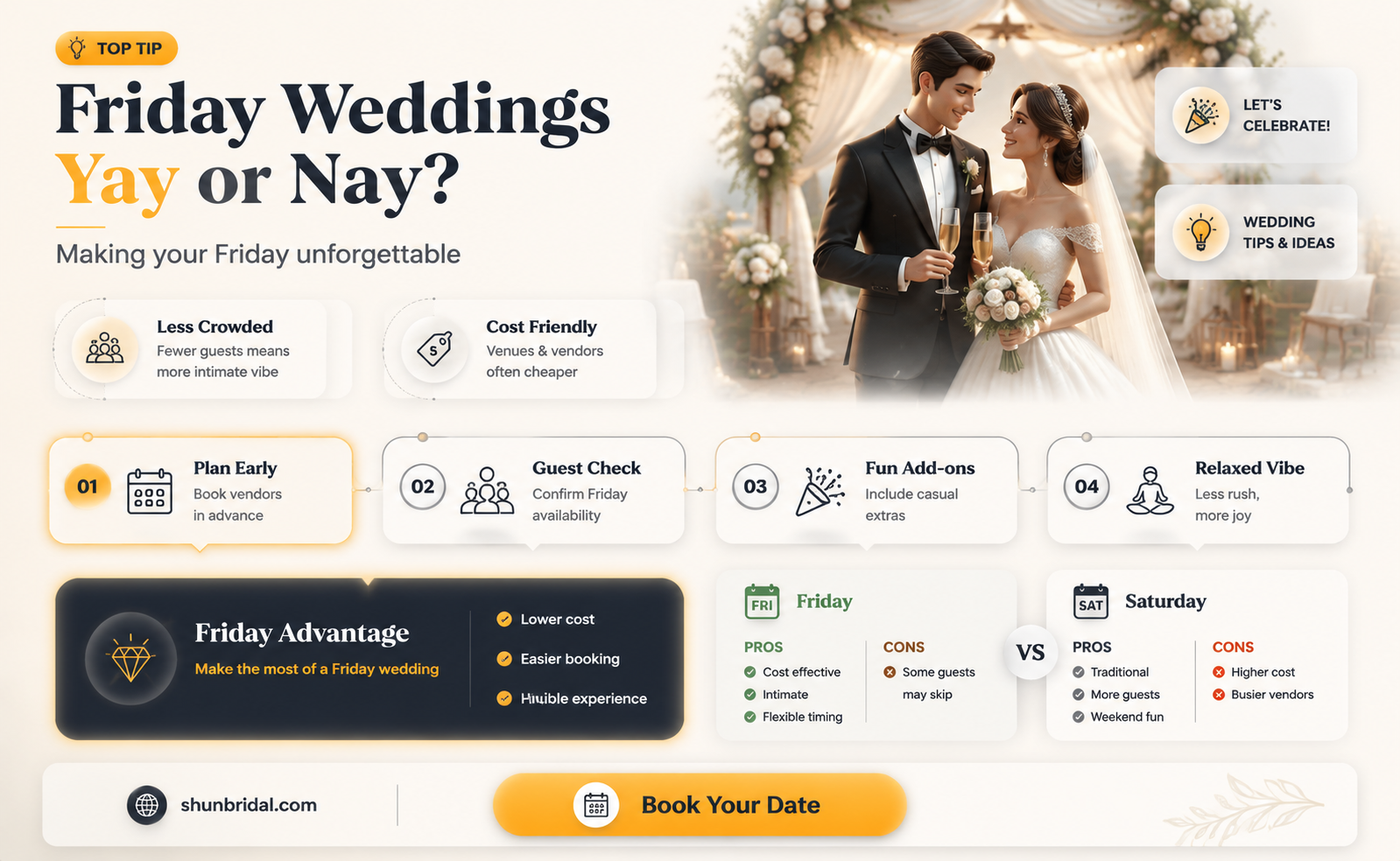 are friday wedding ok