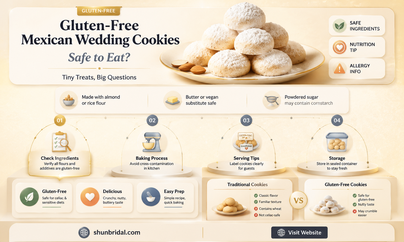 are mexican wedding cookies gluten free