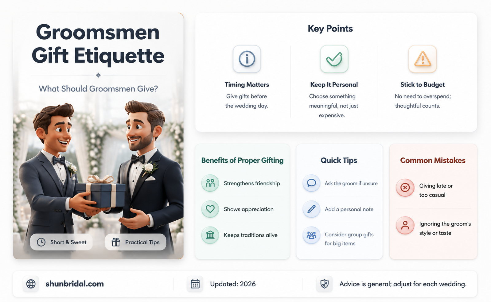 are groomsmen supposed to give