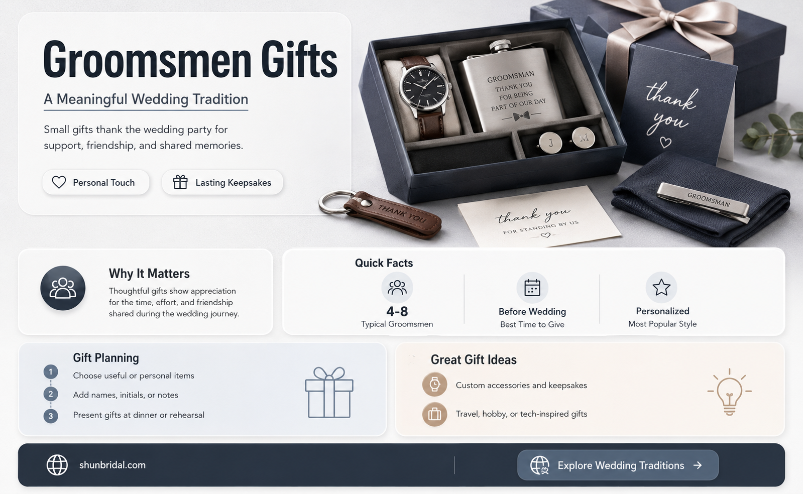 are the groomsmen gifts from groom and bride