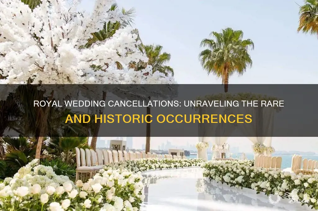 has a royal wedding ever been cancelled
