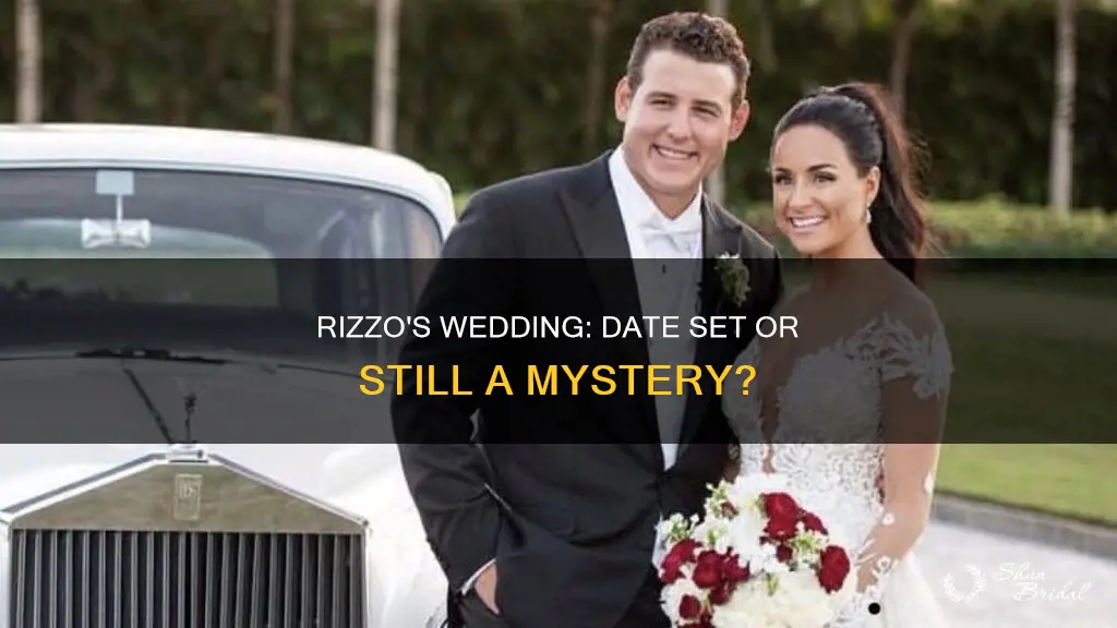 has anthony rizzo set a wedding date