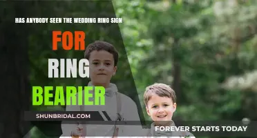 Wedding Ring Sign: A Ring Bearer's Responsibility