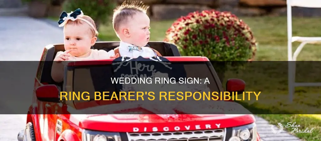 has anybody seen the wedding ring sign for ring bearier