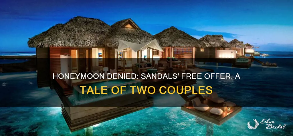 has anyone been denied the free honeymoon at sandals